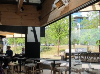 Birgitan kahvila takalasiseinä