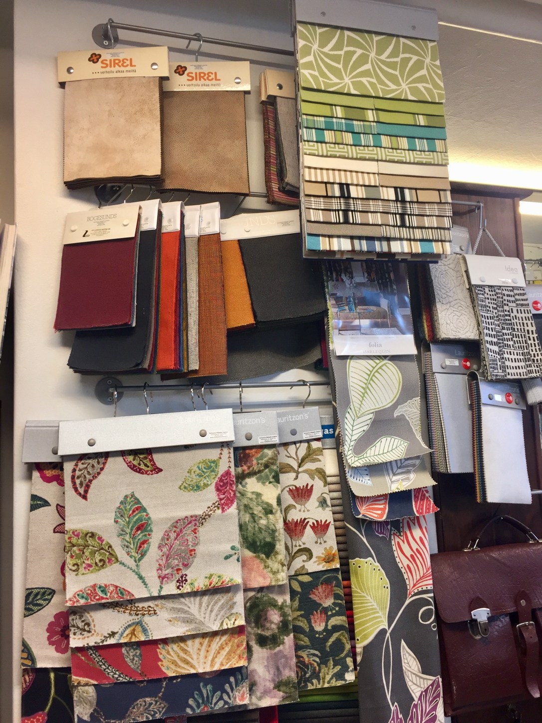 Mööpelin Unelma kangasnäytteet