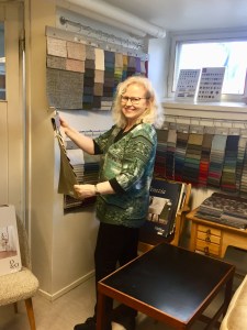 Mööpelin Unelma Liisa rillit kangasnäytteet