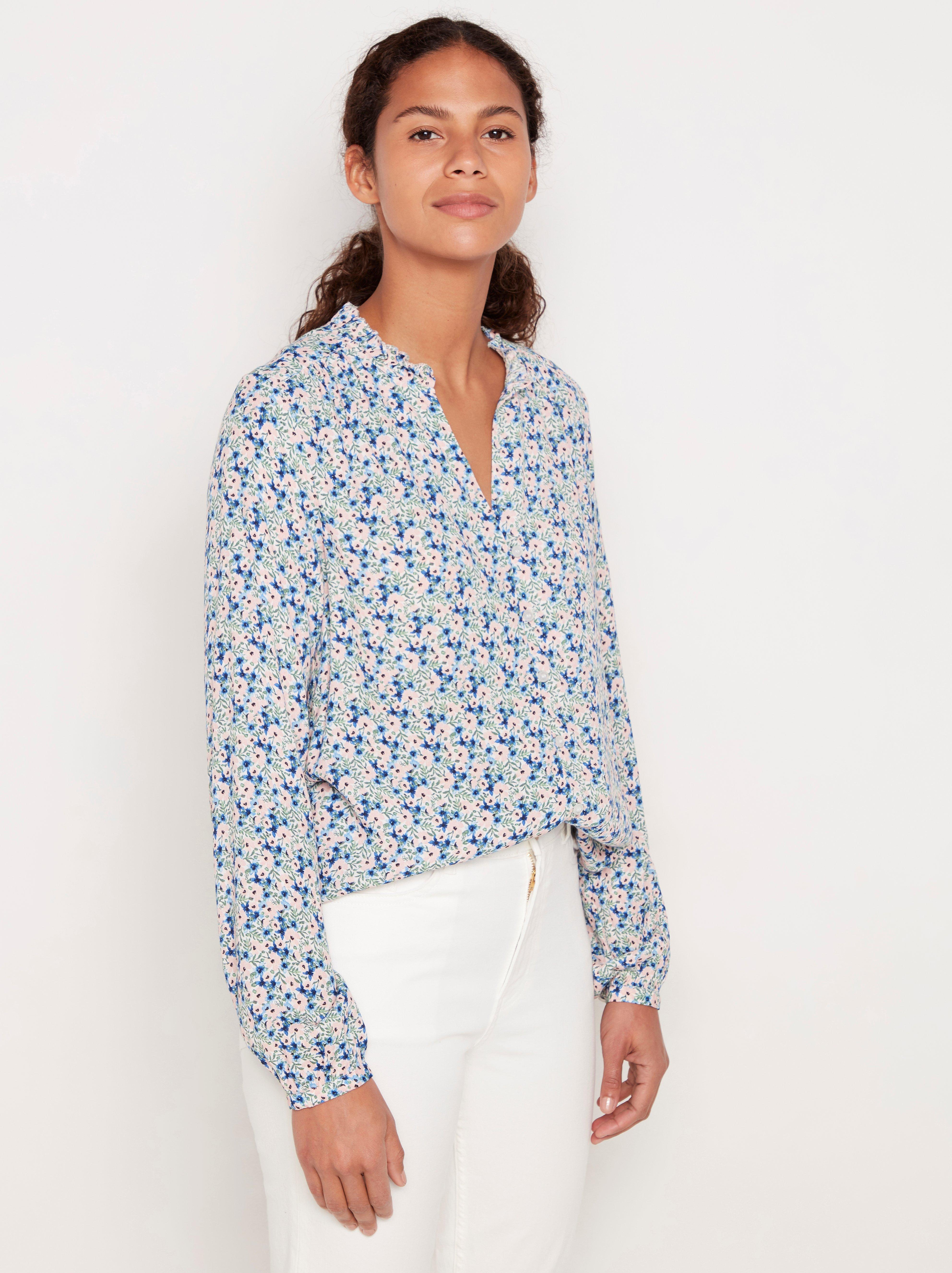 Lindex viskoosi kukkapaita pitkähihainen